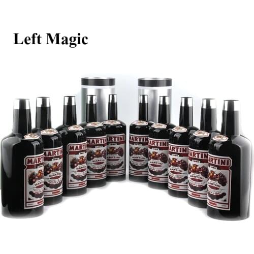Multiplying Bottles 10 Bottles Black ( Poured Liquid) Magic Trick Stage Magic Props Close Up Mentalism Illusion Classic Toy