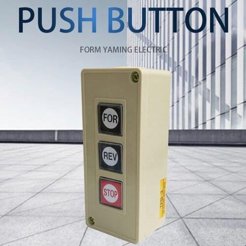 TPB-3 Box Power Push Button Switch 3 Position For Barrier Gates Gate Openers/Commercial Garage Door Opener Power FOR-REV-STOP