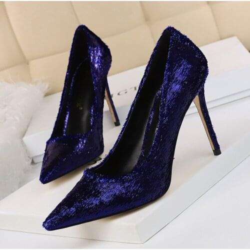 BIGTREE Sexy Party Shoes Women Pumps 2021 New High Heels Wedding Shoes Wool Imitates Horse Hair Women Heels Stiletto Shoes