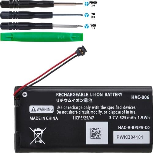 HAC-006 HAC-BPJPA-C0 Battery for HAC-015/016 HAC-A-JCL-C0 HAC-A-JCR-C0 Nintendo Ns Joy-Con Controller Gamepad