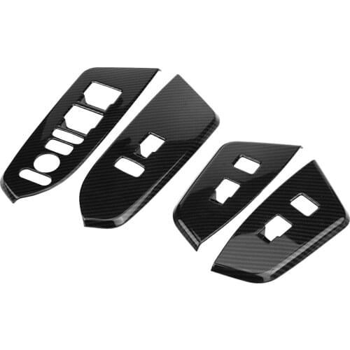 4pcs ABS plastic rustproof Inner Window Switch Panel Cover Trim Scratch resistance pressure resistance for Honda CRV CR-V