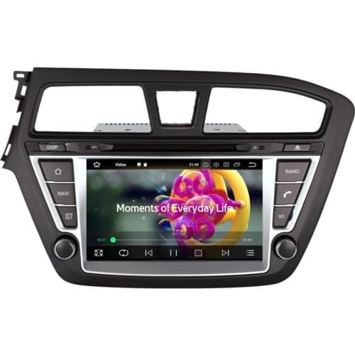 7 Inch Android 8.0 Octa Core 4GB RAM Car CD DVD Player Radio Stereo For Hyundai I20 2014- Left Hand Driving GPS Navigation WIFI