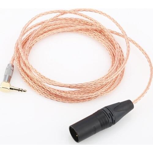Audiocrast OCC Copper 4pin XLR Male to 3.5mm Stereo Male Audio Adapter Cable Upgraded cable
