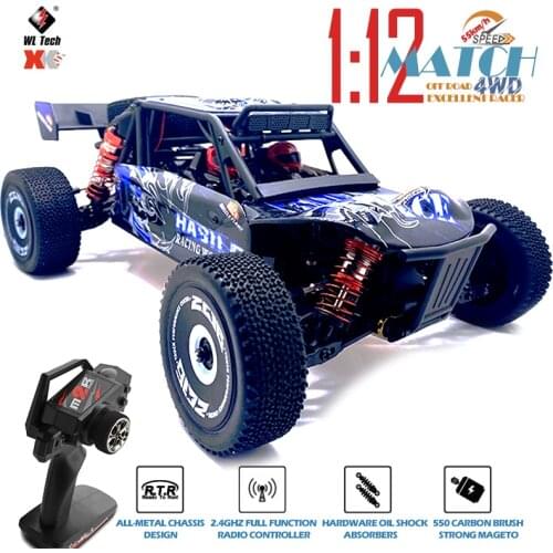 WLtoys RC Car 1:12 124018 4WD 55km/h High-Speed Remote Control Car Off-Road 2.4G Drift Climbing 1/12 Racing RC Cars Toys Vehicle