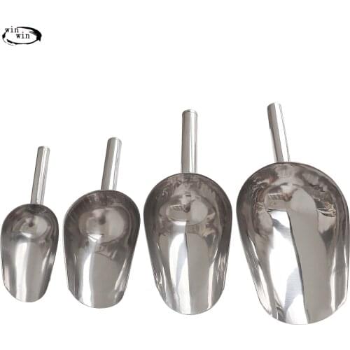 Berkem 1PCS 8/9/10/11 inch Bar Ice Scoop Stainless Steel Restaurant Fruit Food Tong Home Barbecue BBQ Supplies