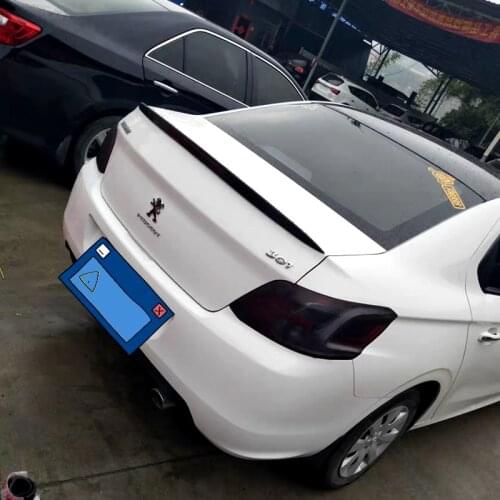 Charm2021 Fit For Dongfeng Peugeot 14-17 Tail Logo 301 Modified Special Non Perforated Abs Baking Paint Decorative Fixed Wing