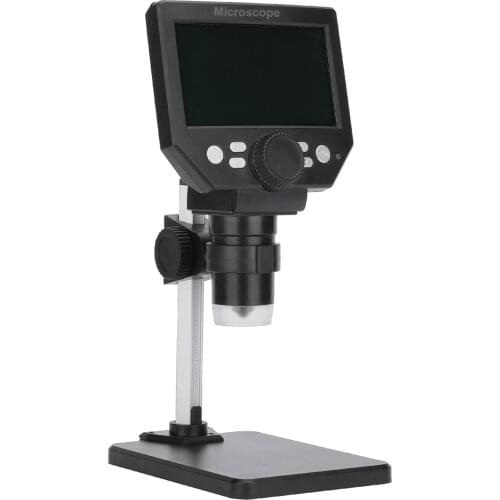 G1000 Digital Microscope Electron Microscope 4.3 Inch Large Base LCD Display 8MP 1-1000X Continuous Amplification Magnifier