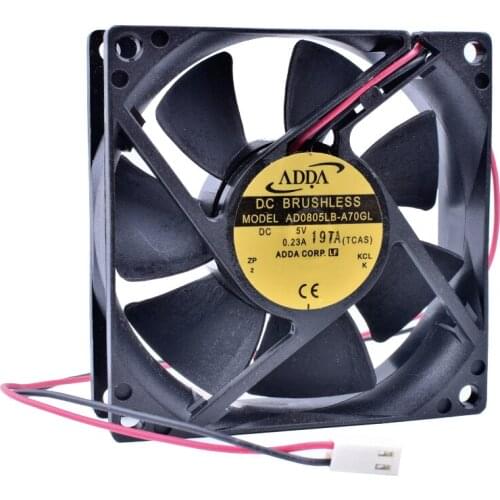 COOLING REVOLUTION AD0805LB-A70GL 8CM 8025 5V 0.23A Ball Bearing USB Device Cooling Fan Video Recorder Fan
