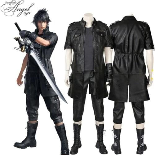 Hot Game Final Fantasy XV Noctis Lucis Caelum Costume Cosplay Halloween Party FULL Set