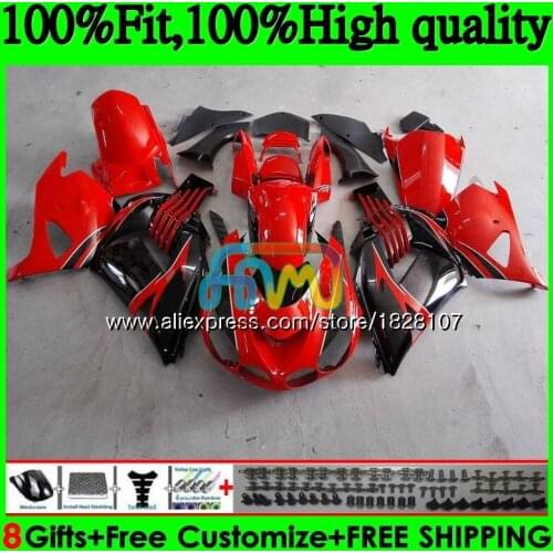 Injection For KAWASAKI ZX 14R ZZR1400 ZX-14R 21BS.28 ZX14R 06 07 08 09 Red black top 10 11 2006 2007 2008 2009 2010 2011 Fairing
