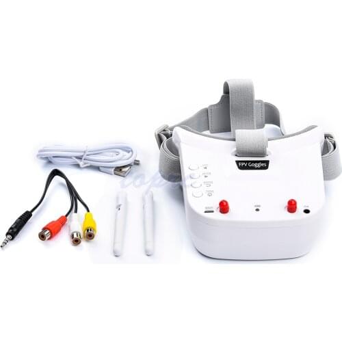 VR009 IPS Monitor 5.8G 40CH Auto-Searching Double Antennas mini FPV Goggles 3.0 Inch 480*320 LCD Screen with Built-in Battery