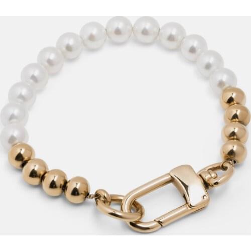 Quality Shell Pearl Bracelet Elastic or Chain Customizable Womens Bracelets of Various Sizes Copper Bead