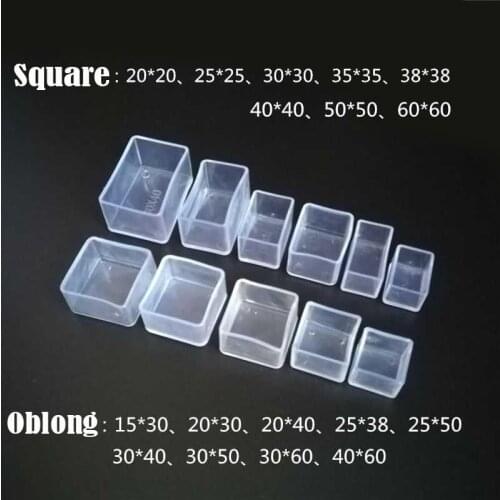 15x30 20x30 20x40 25x38 25x50 30x40 30x50 30x60 40x60mm Clear PVC plastic cap cover oblong rectangle wood chair tube outer ends