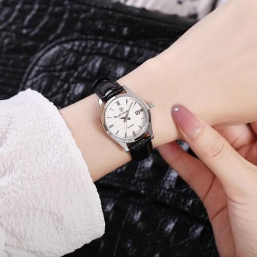 TPOFHS Quartz Wristwatches Waterproof Quartz Watch With Calendar 3D Belt Watch Stainless Steel Waterproof Ladies Girls Timepiece