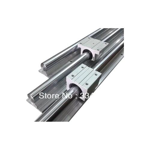 SBR20 500mm 20mm linear guide cnc router part 2pcs +4 pcs SBR20UU linear bearing blcok