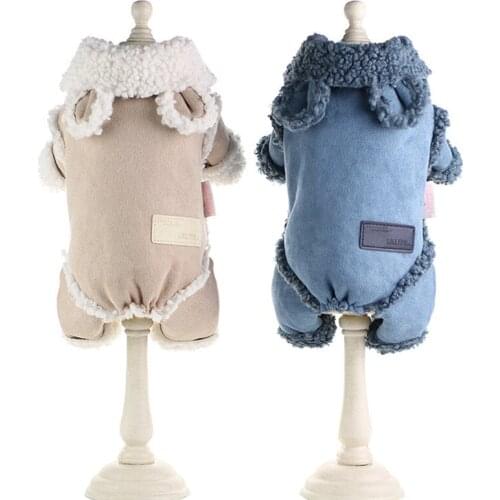Lollypop Quality Pet Dog Clothes Winter Warm Dog Jumpsuits Coats Clothing For Dog Dropship