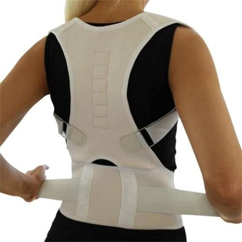 Medical Therapy Magnetic Lumber Back Posture Corrector Support Belt Brace Lower Back Pain Treatment Women Men Corsets Tourmaline
