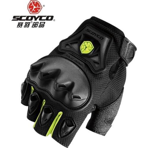 Half Finger Motorcycle Gloves Motorcross Racing Protective Offroad Riding Scooter Guantes Motocicleta Moto Gloves New