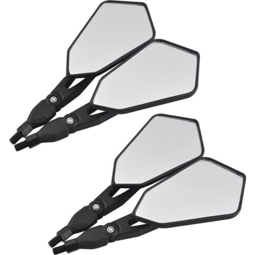 Motorcycle Rear View Mirrors Universal 10mm Side Mirrors For Harley Honda Yamaha Kawasaki Suzuki Triumph BMW Chopper Cruiser