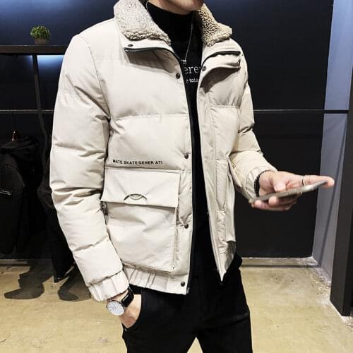 Men Filling Cotton Patchwork Thicken Jacket Autumn And Winter Casual Style Men’s Parkas Coats