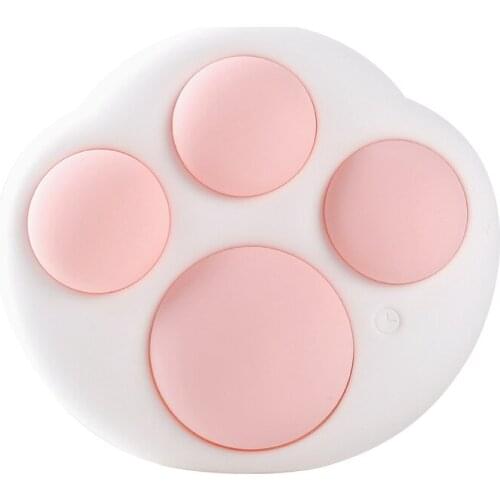 Night Lights Silicone 3D Cat Claw Wall Lamp Deco LED Sensor Touch USB Rechargeable Bedside Light Breastfeeding for Kids 10 hours