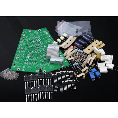 One Pair HM2S-50W Class A Power Amplifier Kit Base On KELL-KSA50 Amp 50W+50W