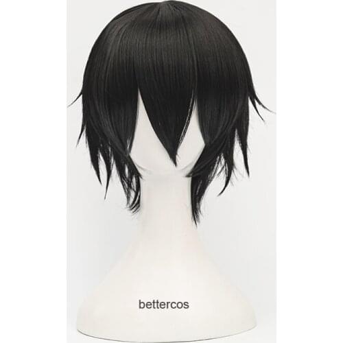 Anime Sword Art Online Kirigaya Kazuto wig Cosplay Black Short Hair Heat Resistant Synthetic Hair Wigs + Free Wig Cap