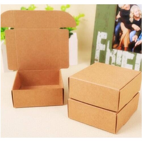 Soap paper gift pacakging box , brown kraft paper gift box ,wedding candy craft paper box
