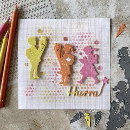 PP Craft metal cutting dies cut die mold New Five kinds of children Scarpbook paper craft knife mould blade punch stencils dies