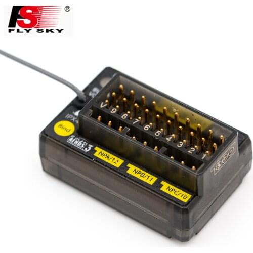 FLYSKY FGr12B 2.4GHz 12CH Receiver PWM PPM Ibus for AFHDS3 Transmitters RF Modules PL18/ NB4 /NB4 Lite RC Car Boat Vehicle
