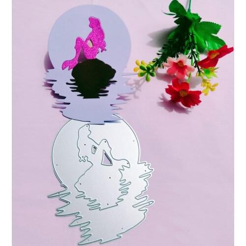Mermaid Metal Cutting Dies for DIY Scrapbooking Album Paper Cards Decorative Crafts Embossing Die Cuts