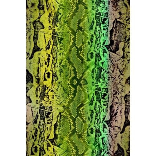 Snake pattern digital printing fabric 100% polyester sewing fabric for dress four-way stretch satin swimsuit fabric available