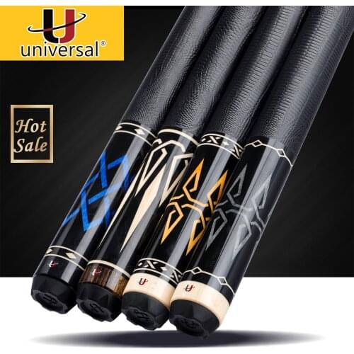 Universal UN052/53/54/55 Billiard Pool Cue 12.5mm Kamui Tip North American Hard Maple Shaft Professional Billard Cue Stick Kit