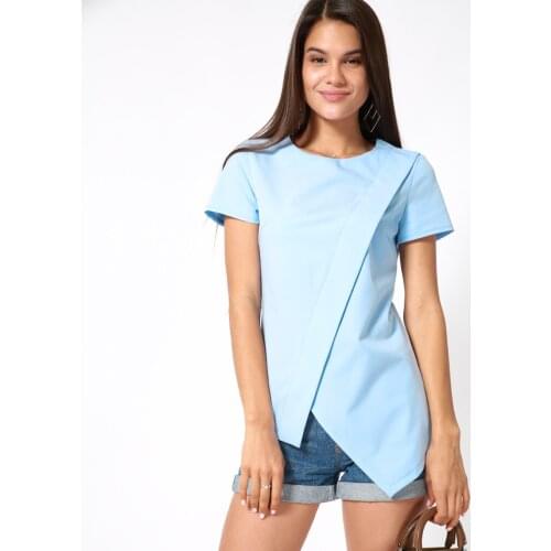 Блузки с коротким рукавом Viaville China At AliExpress