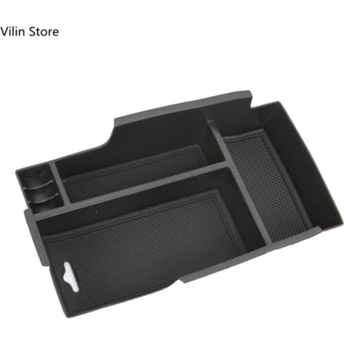 1pcs Car Armrest Box Center Console Storage Glove Box Organizer Insert Tray For Toyota Camry 2012- With