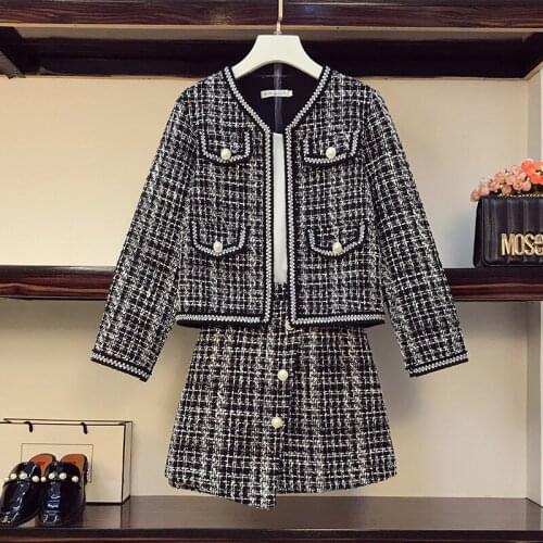 2020 new fashion womens clothing Jacket + Skirt 2 piece outfits for women elegant women two piece outfit