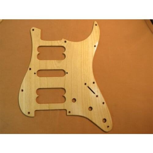 1PCS Ailanthus wood STRAT GUITAR HSH Pickguard #3676