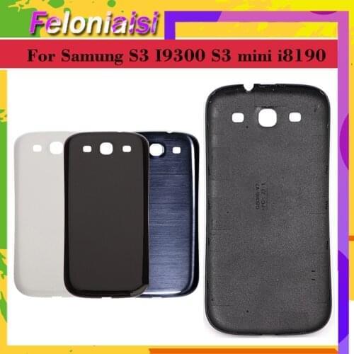10pcs/lot For Samsung Galaxy S3 i9300 GT-i9300 i9305 S3 MINI i8190 GT-I8190N Back Housing Cover Case Battery Cover Replacement