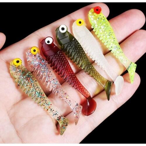 10Pcs Soft Luminous Eel Fishing Lures Rubber Worm Bass Crank Long Bait