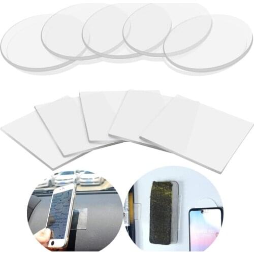 10Pcs Transparent Double-sided Tape Powerful Non-Mark Waterproof PVC Adhesive Multifunctional Hanging Fixed Auxiliary Stickers