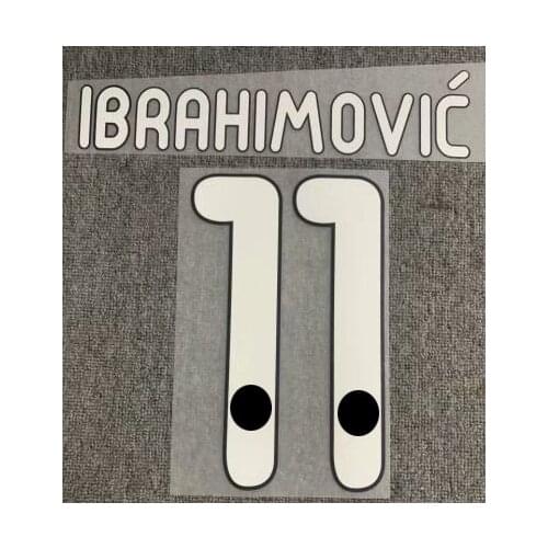 2011-2012 #11 Ibrahimovic Nameset Printing Soccer Patch Badge