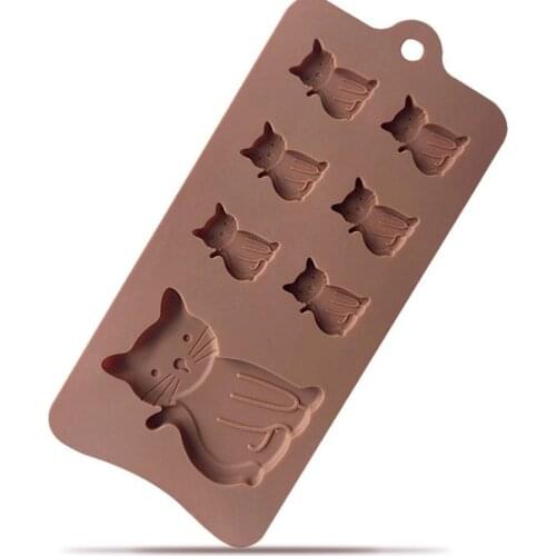 3D Cat Shape Silicone Chocolate Molds Bakeware Cake Baking Dish Cake Decoration Tool DIY Kitchen Hand Soap Mold of Confectionery