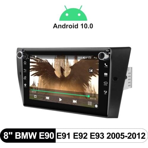 Car Radio Stereo Central Multimedia 1 din 8 Inch Android 10.0 Autoradio Bluetooth WiFi 4+64GB For BMW E90 E91 E92 E93 2005-2012