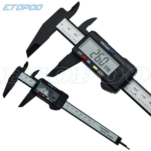 150MM/6" Digital Caliper Carbon Fiber electronic vernier caliper micrometer gauge measruing tools