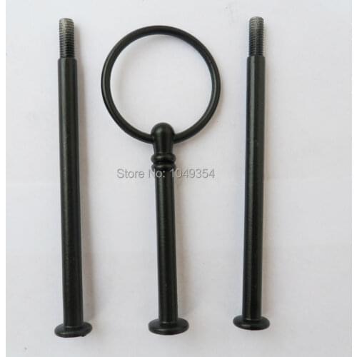 Cheap shipping- 3 tiers cake stand rods/ceramic fruit tray handles black color(Excluding plate) (bakeware)