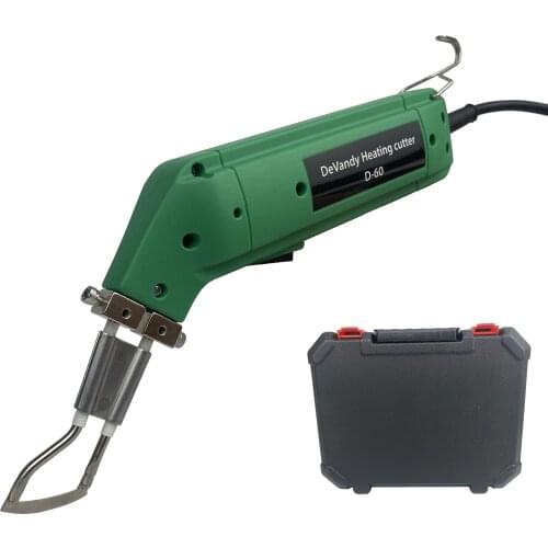 60W Electric Hot Knife Ribbon Rope Cutter Melting Industrial Cloth Fabric PVC Nylon Heated Cutting Tool Kits With Plastic Box