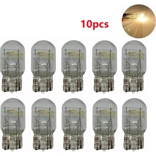 10X T20 7443 7440 W21W W21/5W 12v 21W 21/5w Signal Auto Lamps Daytime Running Lights Turn Stop Brake Tail halogen Bulb DRL Bulbs