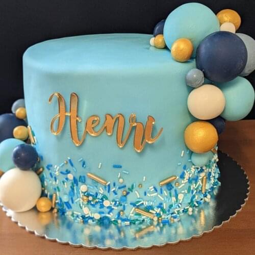 Name Cake charms ,personalised cake topper, Cake Name Plate,Unique Gold Silver Acrylic Wooden Party Decor For Birthday