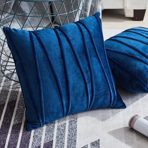 Solid Color Vertical Velvet Pillow Cover Sofa Cushion Cover Home Decoration Small Fresh Pillow Cover