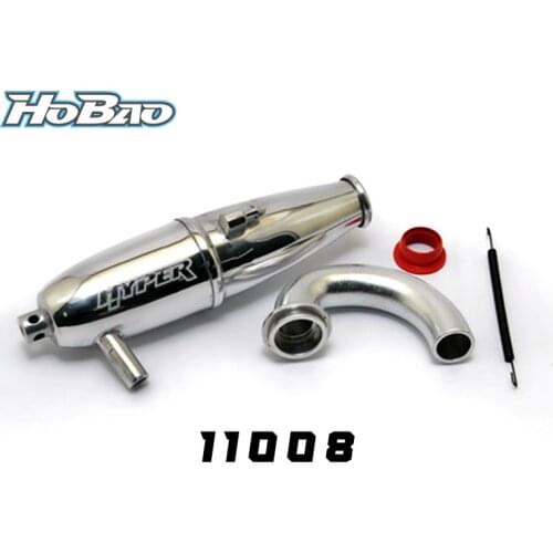 Original OFNA/HOBAO RACING 11008 MUFFLER AND MANIFOLD SET for 1/10 HYPER 10SC Nitro Short truck/HYPER HSP 12 ENGINE